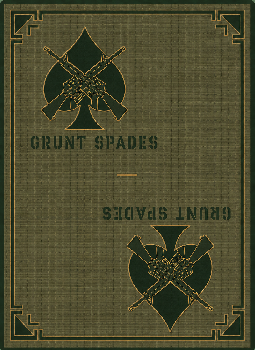 Everyday Deck Field Edition olive-drab ripstop card-back direction